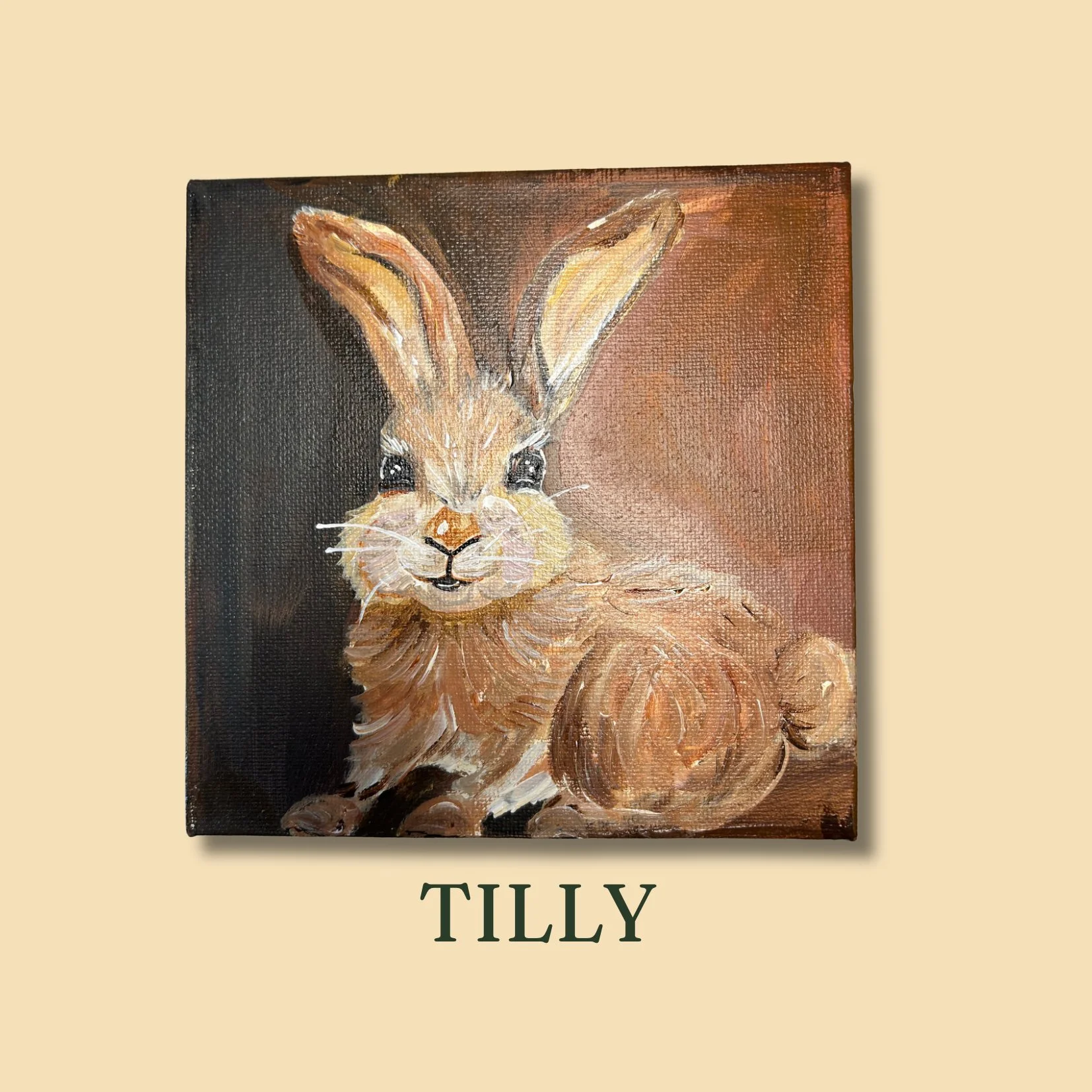 Tilly - Original 6x6 acrylic painting
