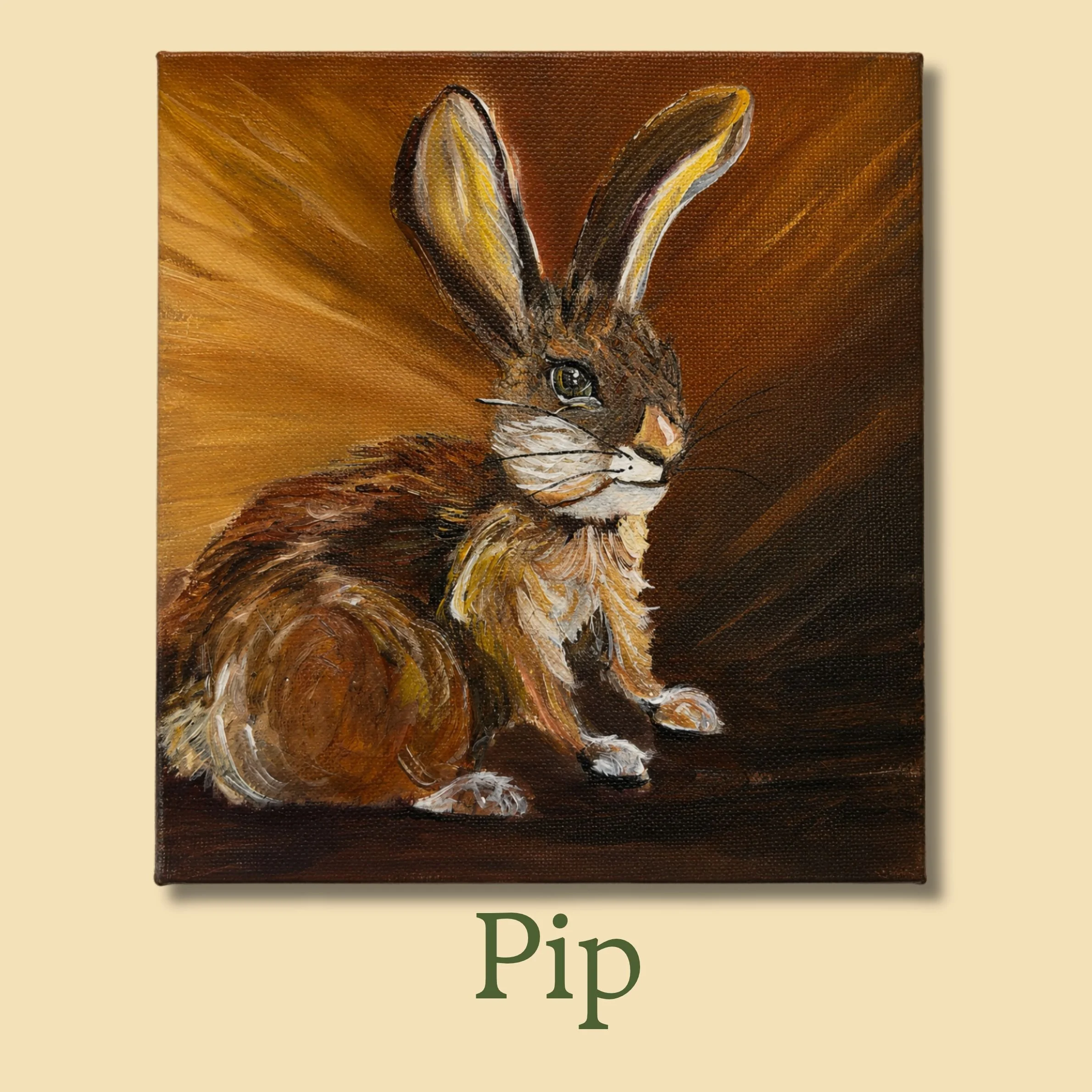 Pip - Original 6x6 acrylic painting