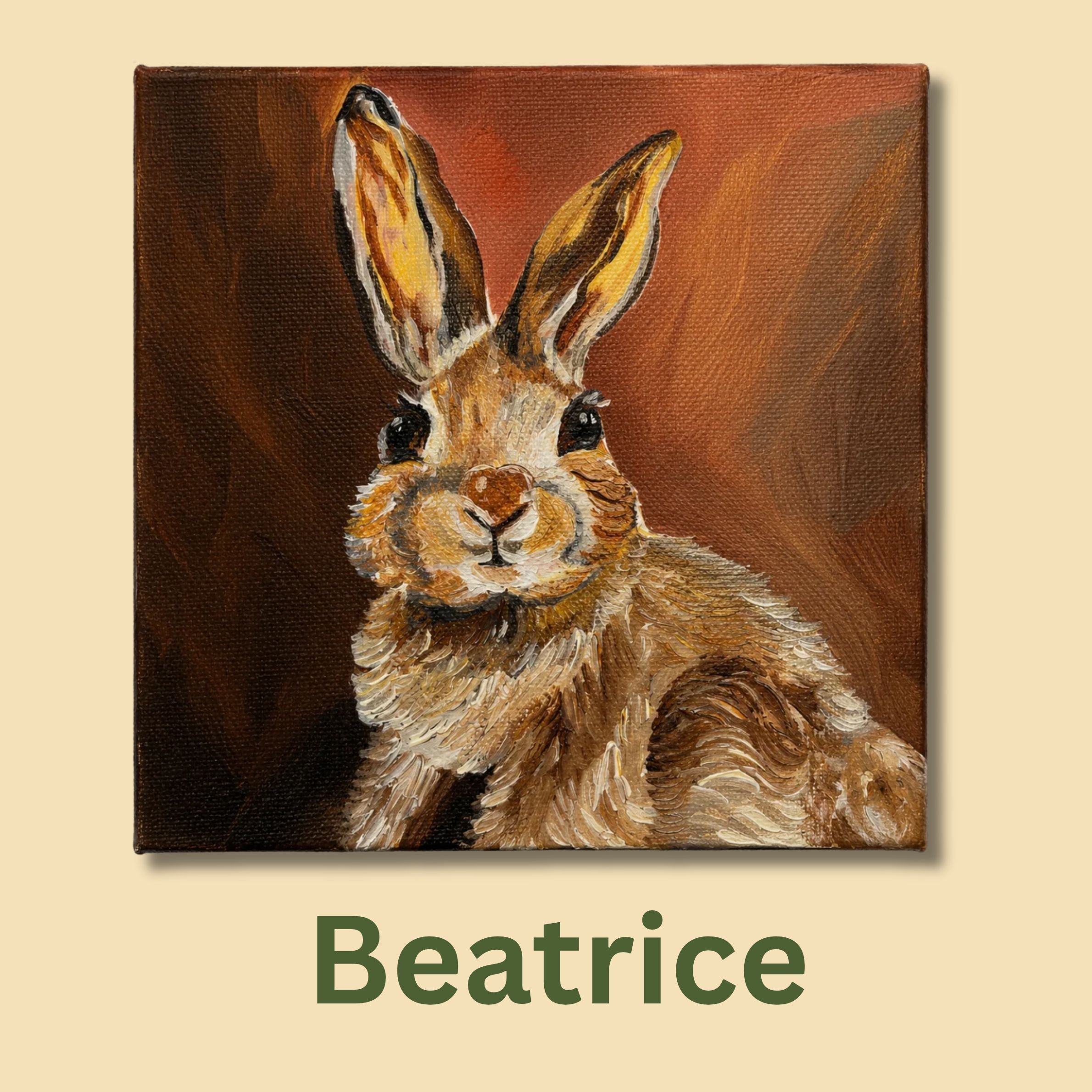 Beatrice - Original 6x6 Acrylic Painting