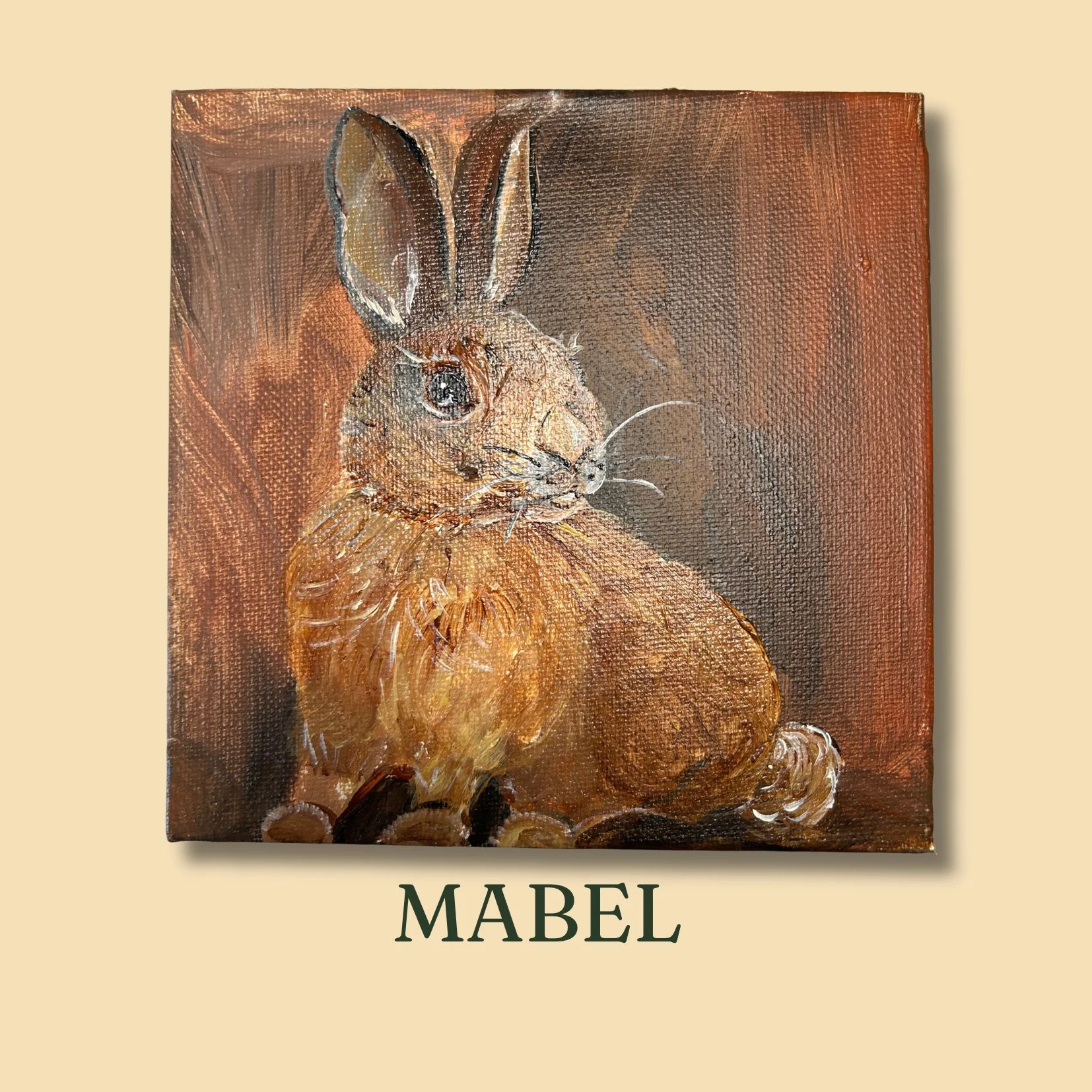 Mabel - Original 6x6 acrylic painting