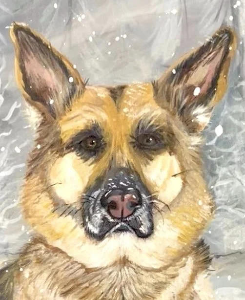 Custom Canvas pet portrait - 18x32