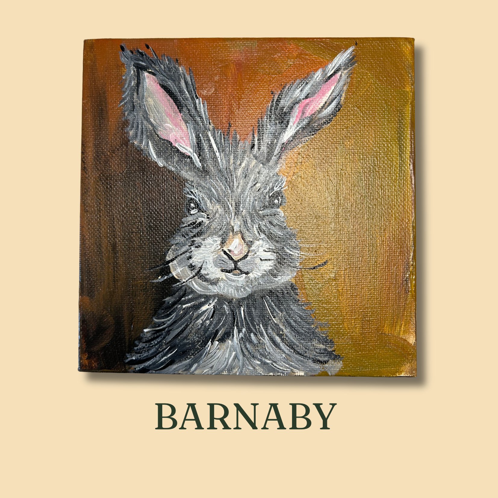 Barnaby- Original 6x6 acrylic painting