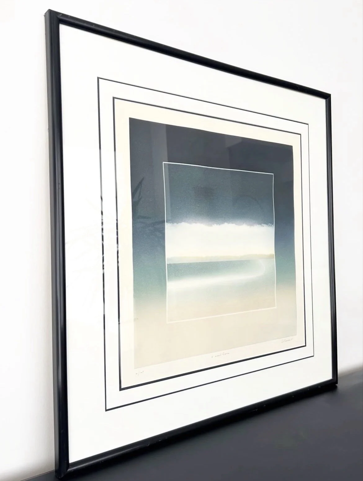 Aquatint Etching, “A marée basse” (Low Tide) by Jean Solombre, 1985