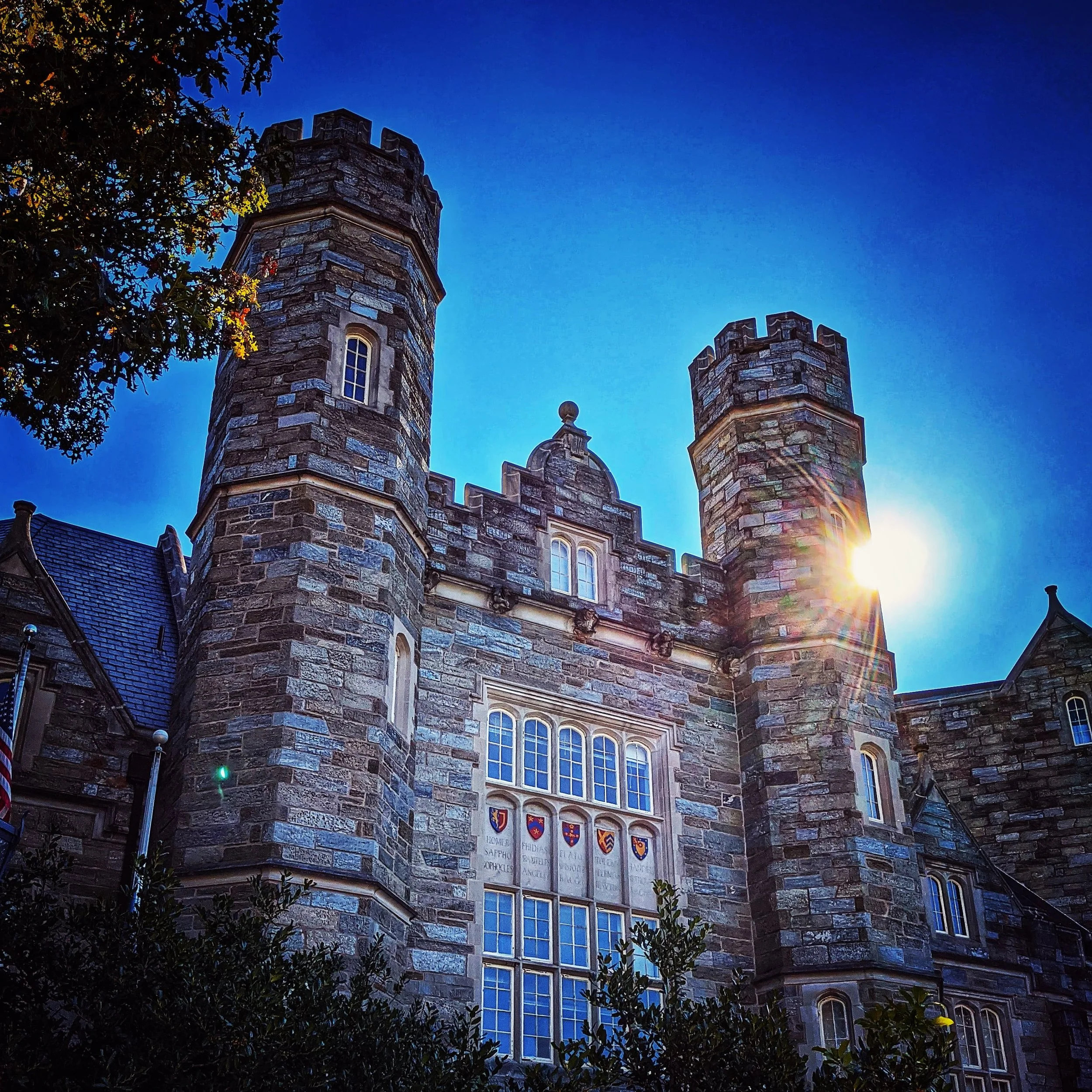 Castle in the Sun Wood Block Ornament