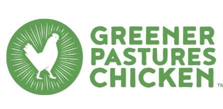 Logo of Greener Pastures Chicken.