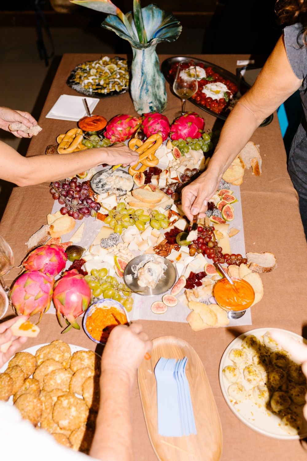 Gourmet Gals Cheese and Charcuterie Board.