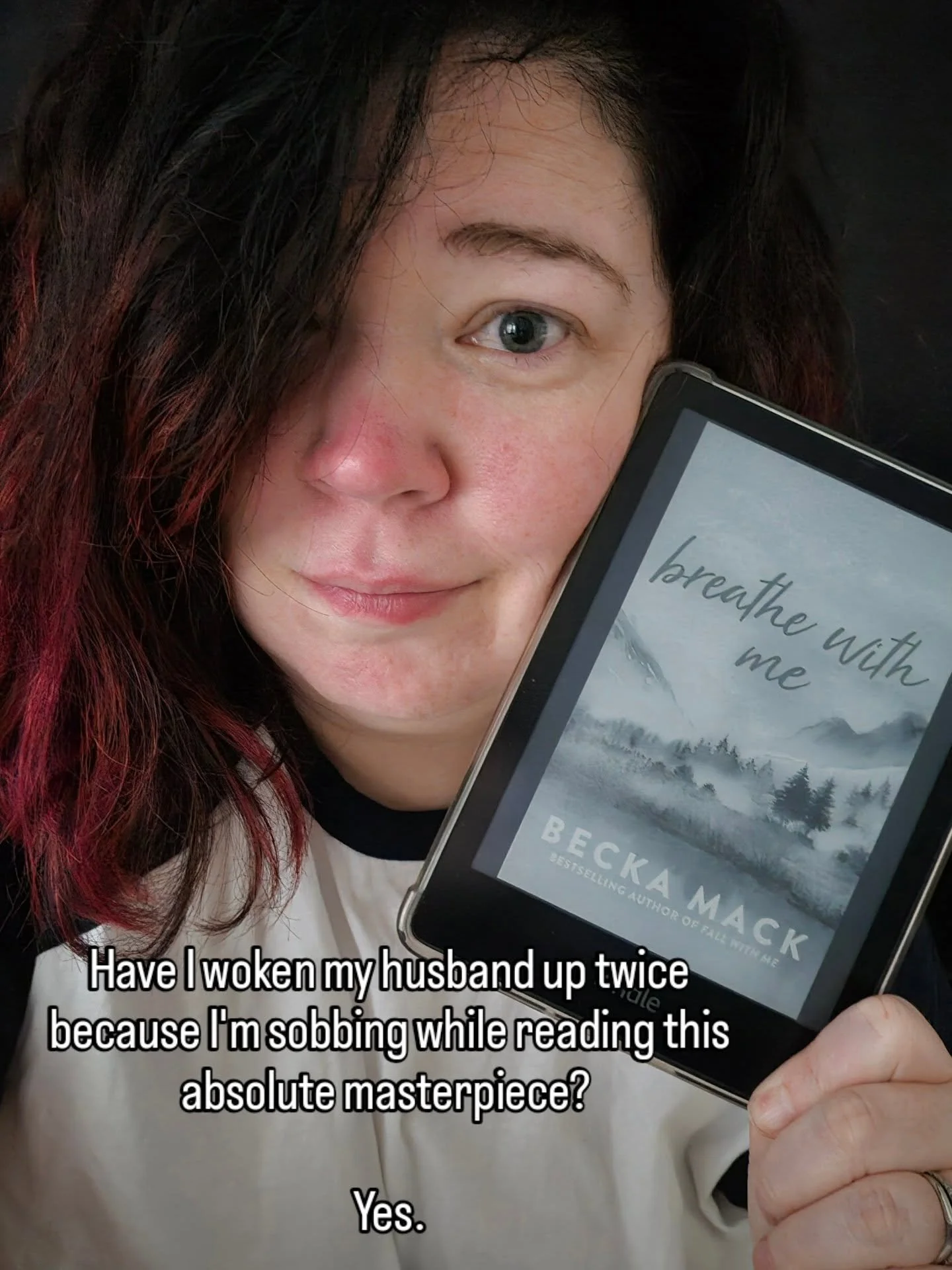 I can't finish this book.😭

I want to, but every time I pick it up I end up sobbing hysterically. 

@beckamack.author you are an absolute master at making emotions hit readers full in the chest. I don't have children, I never wanted to be pregnant. 
