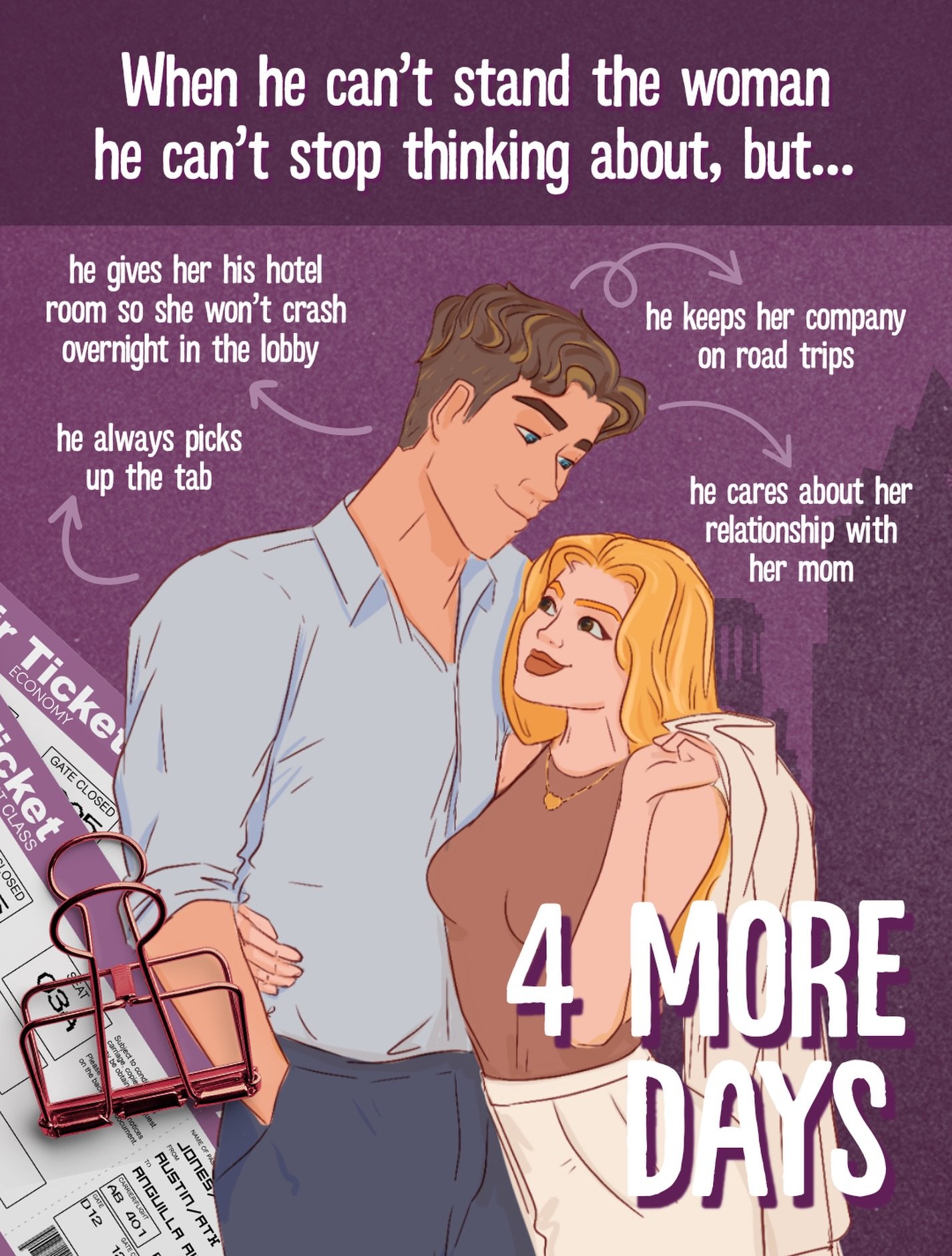 4 MORE DAYS✈️✨

WE&rsquo;RE SO CLOSE!!! So with 4 days to go, here are 4 things our reformed f***boy can&rsquo;t help but do for the woman he (supposedly) can&rsquo;t stand🤭🤭

And if this sounds like a story you might like, you can still preorder A