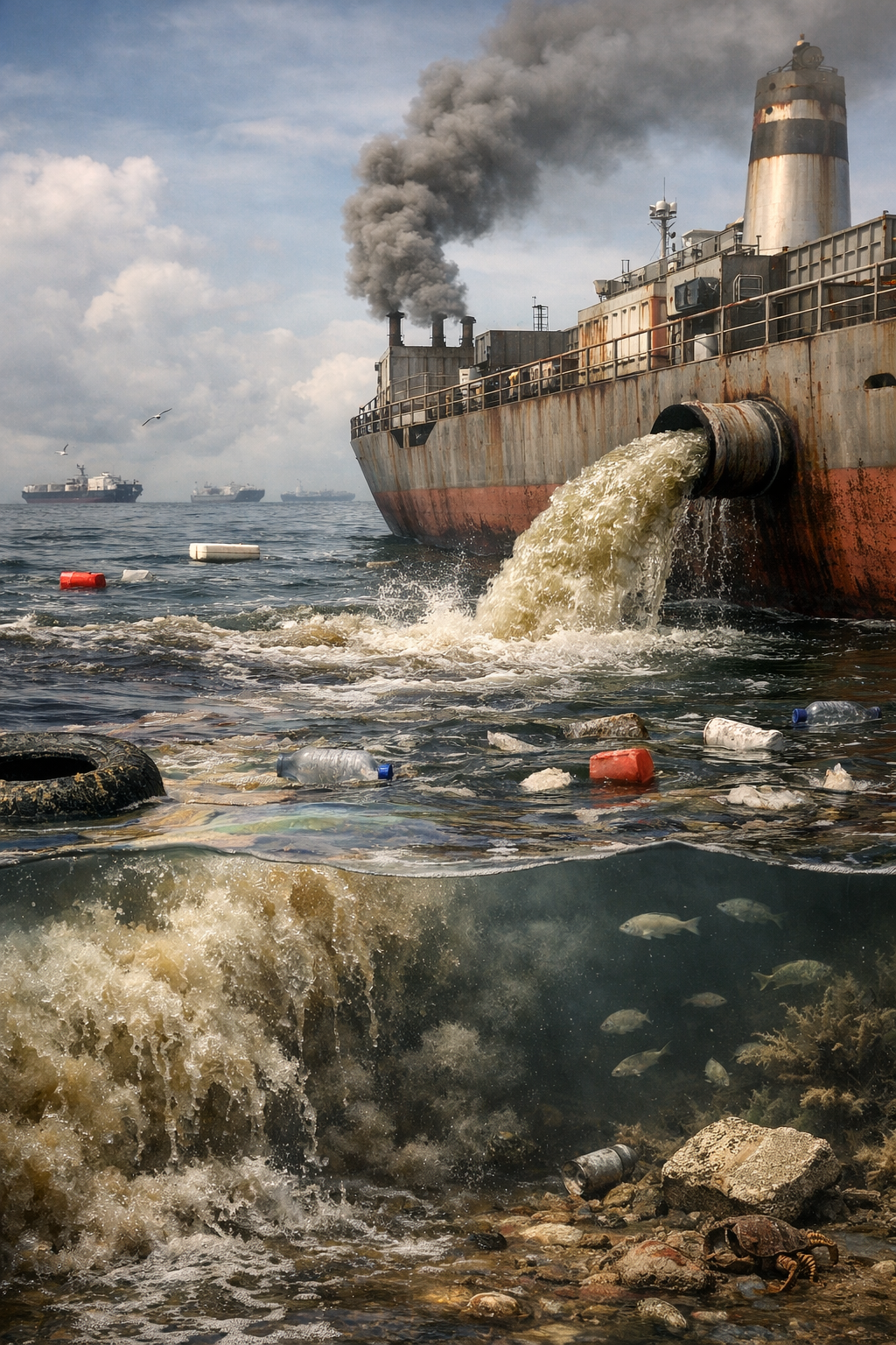 THE INVISIBLE VOLCANO: How Scrubbers Turn the Ocean Into an Industrial Waste Stream.