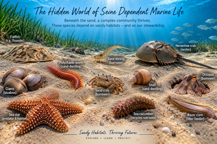 The Hidden World of Sand‑Dependent Marine Life