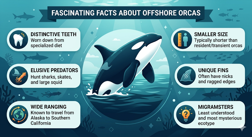 Infographic about the offshore Orcas