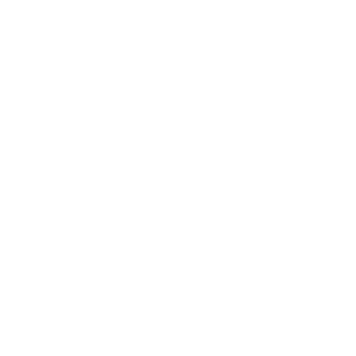 Minimalist white line icon of two abstract human figures of different sizes symbolizing connection, community, and inclusive care as the "Boddy Inclusive" philosophy.