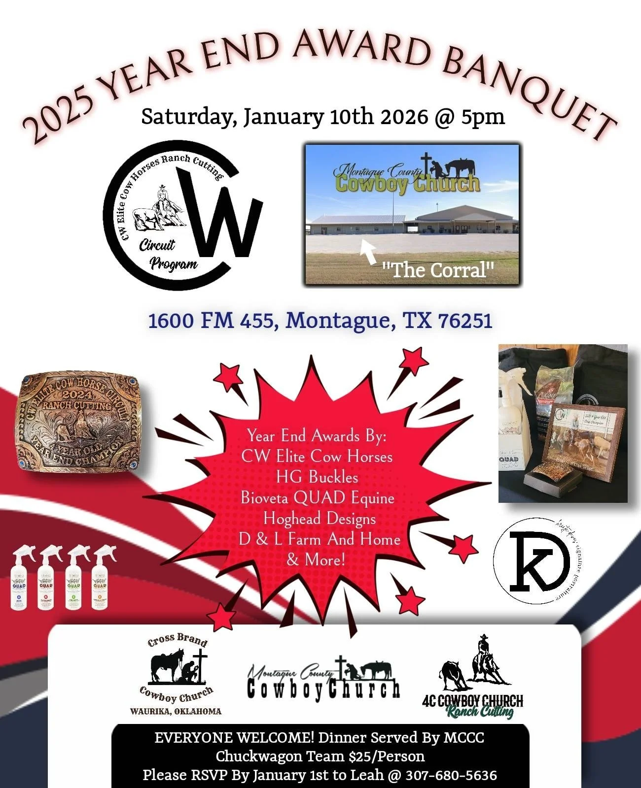 CW Elite Cow Horses 2025 Ranch Cutting Circuit Year End Banquet 