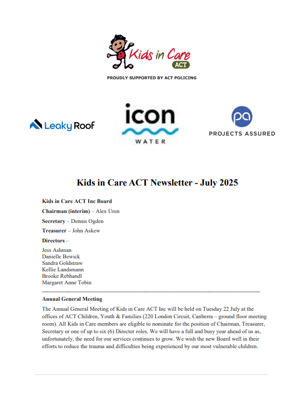 July 2025 Newsletter 