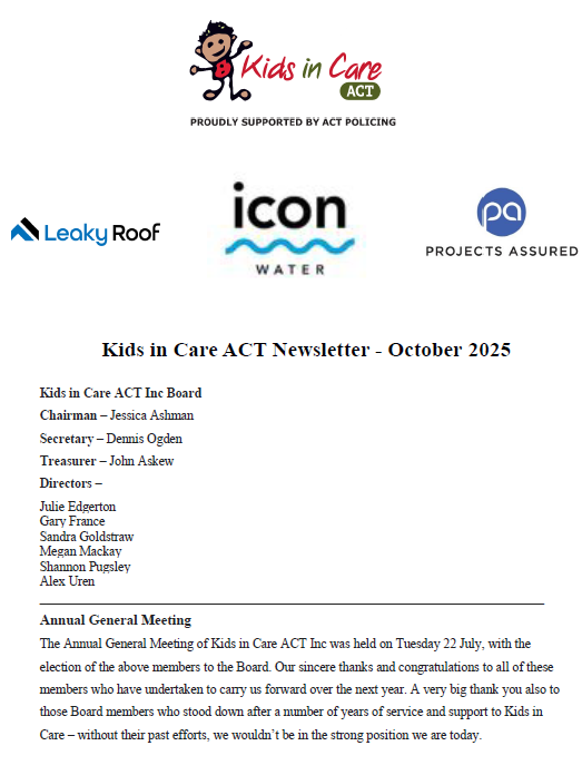 October 2025 Newsletter