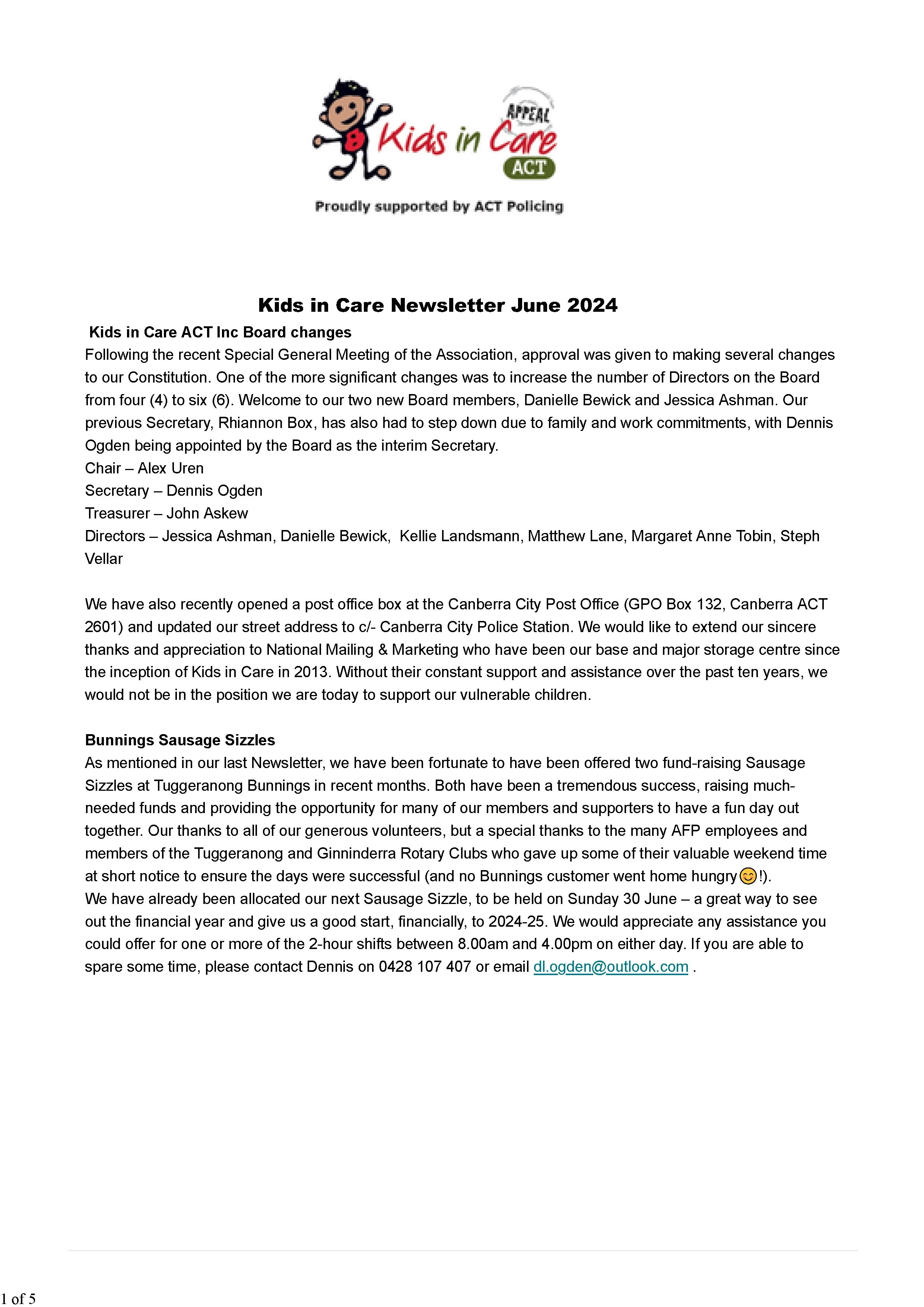 June 2024 Newsletter