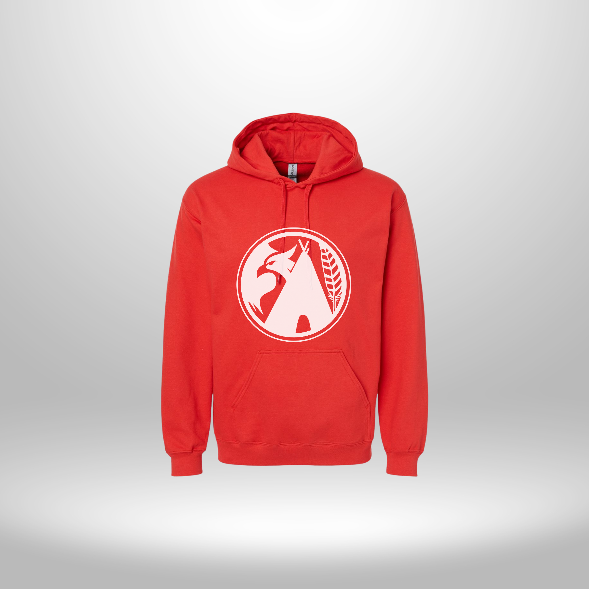 BillwardLife Hoodie - White on Red