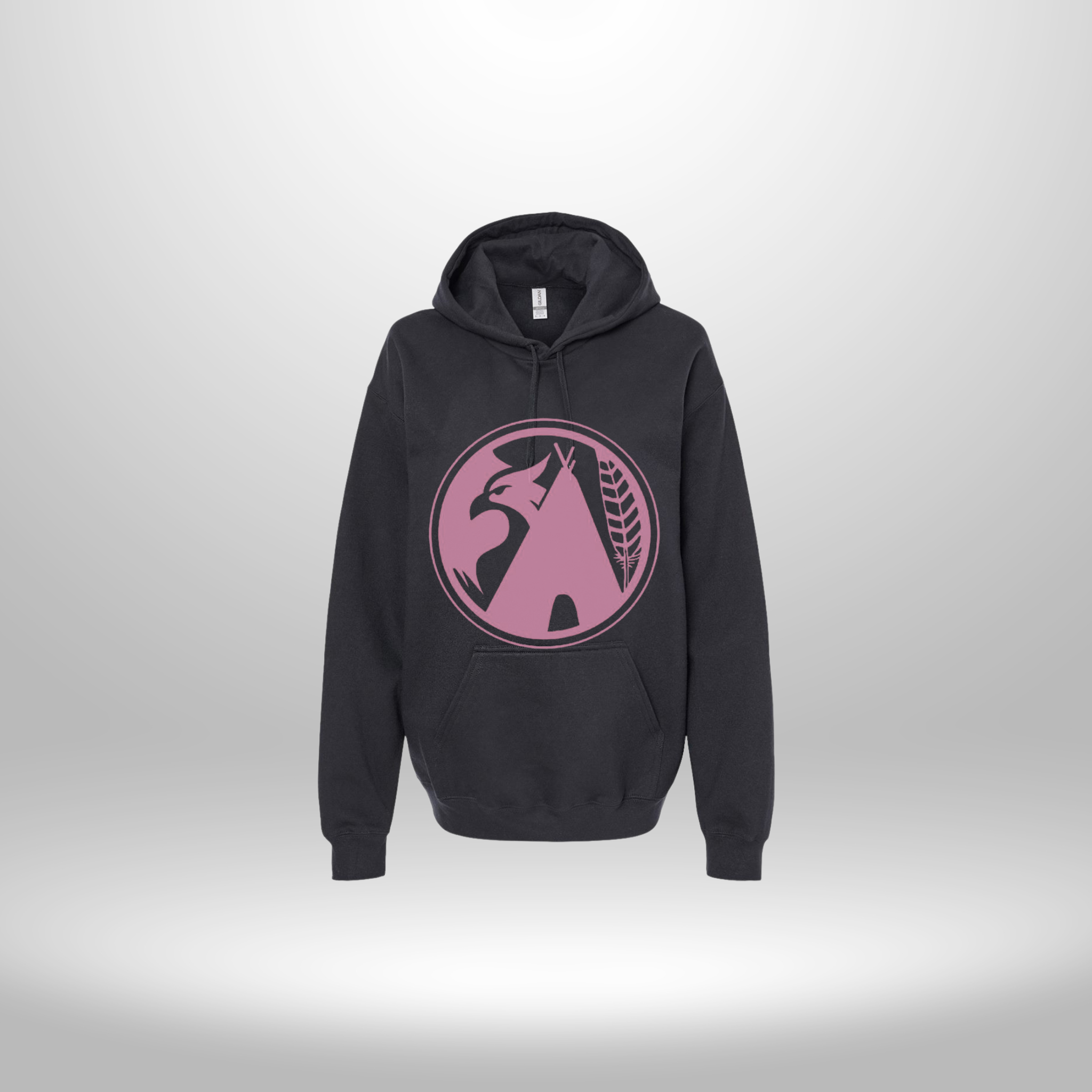 BillwardLife Hoodie - Light Pink on Black