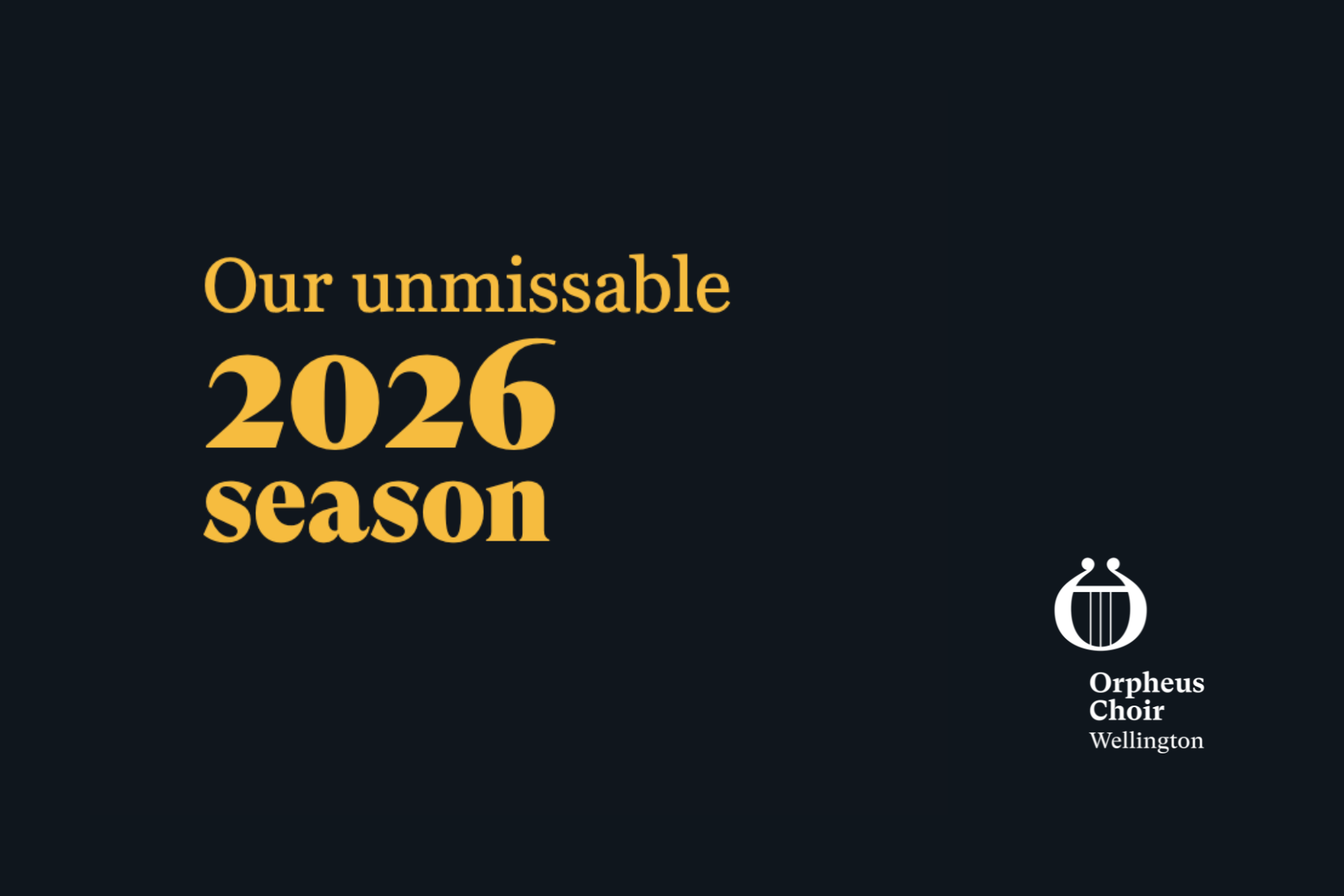 Announcing our unmissable 2026 season