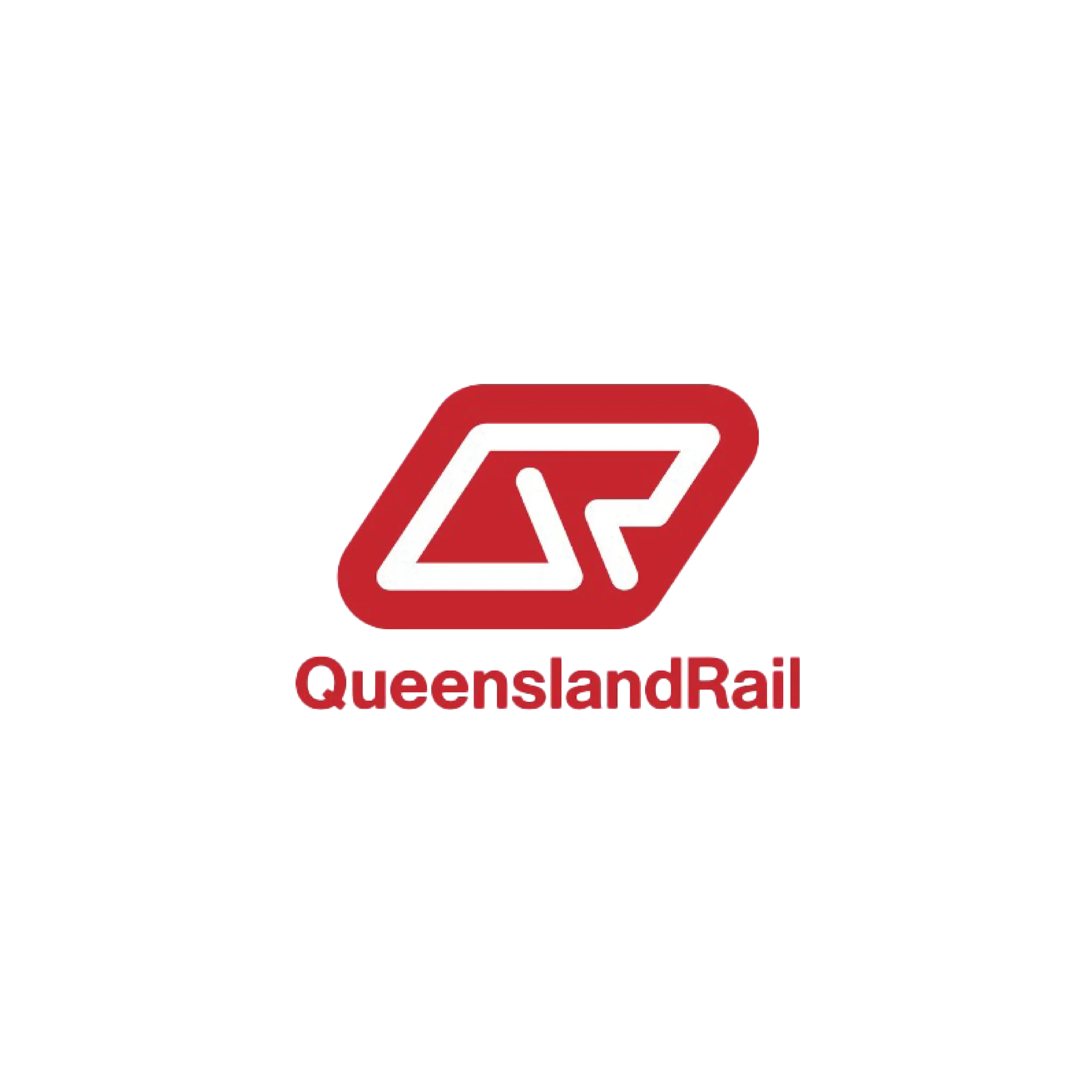 Logo of Queensland Rail, partnered with We Are HR