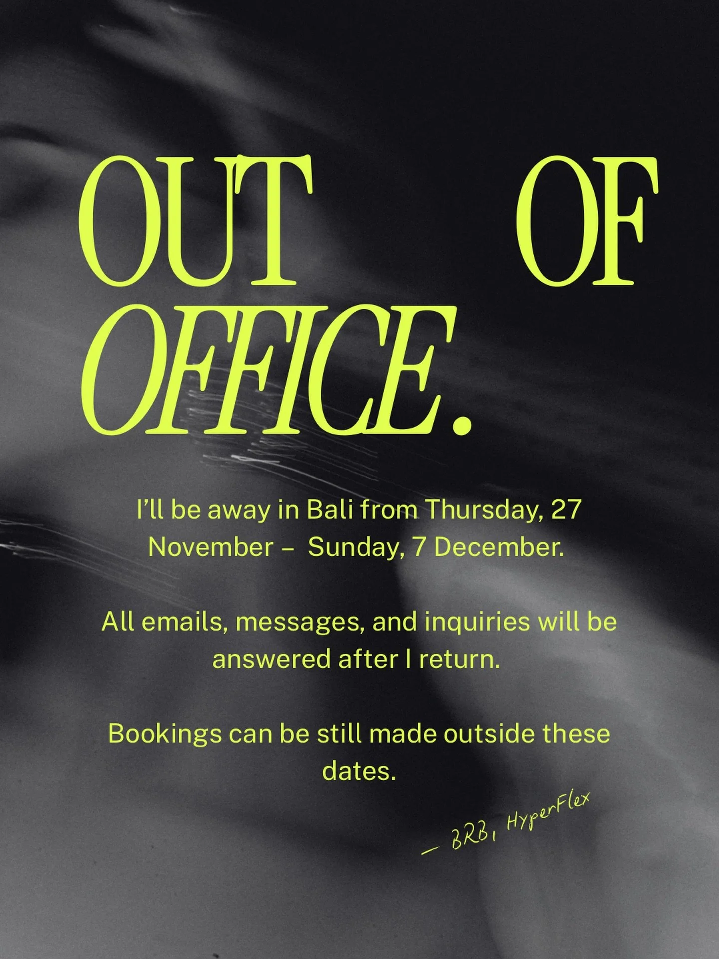 BRB - off to Bali ✈️