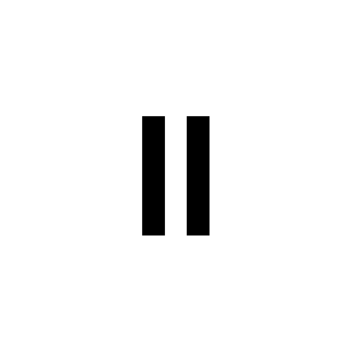 Two vertical black bars on a white background.