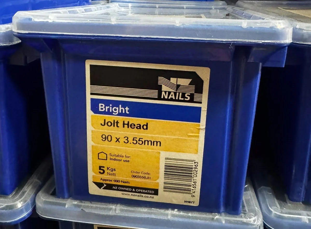 90x3.55mm Bright Jolt Head Nails 5kg