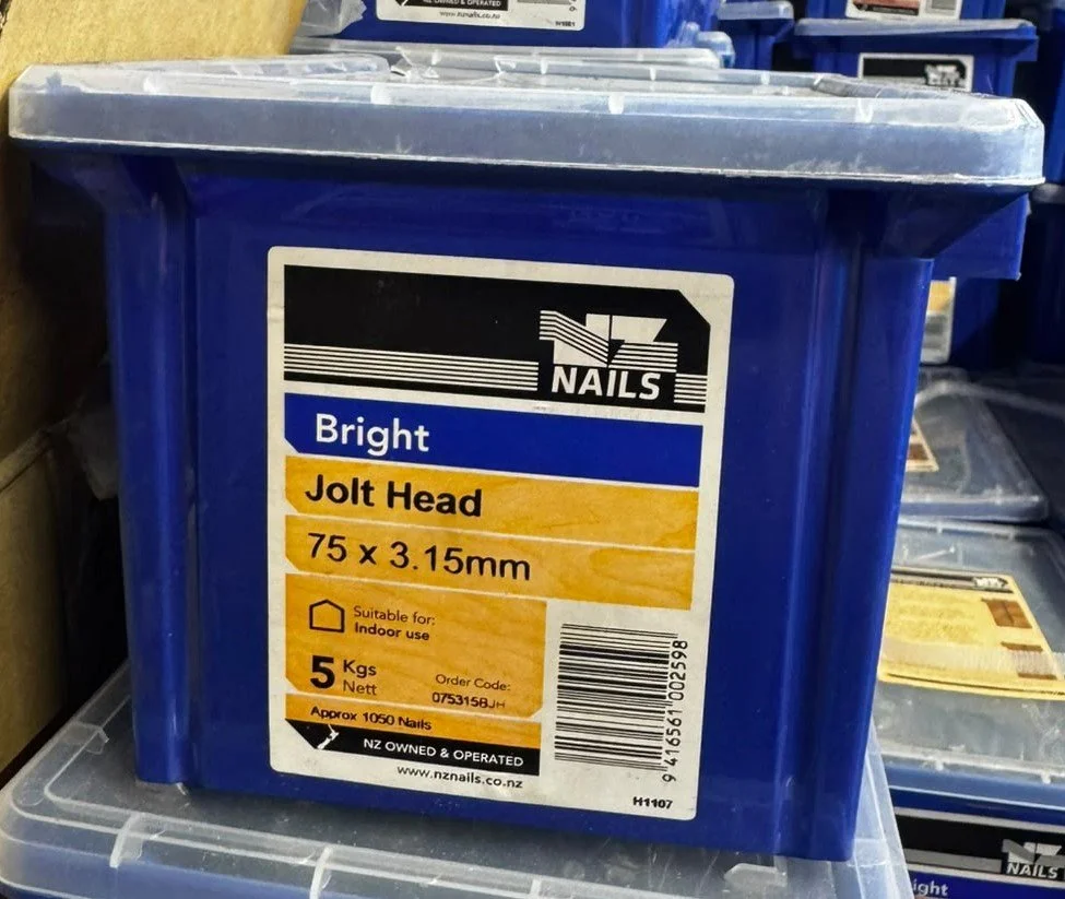 75x3.15mm Bright Jolt head Nails 5kg
