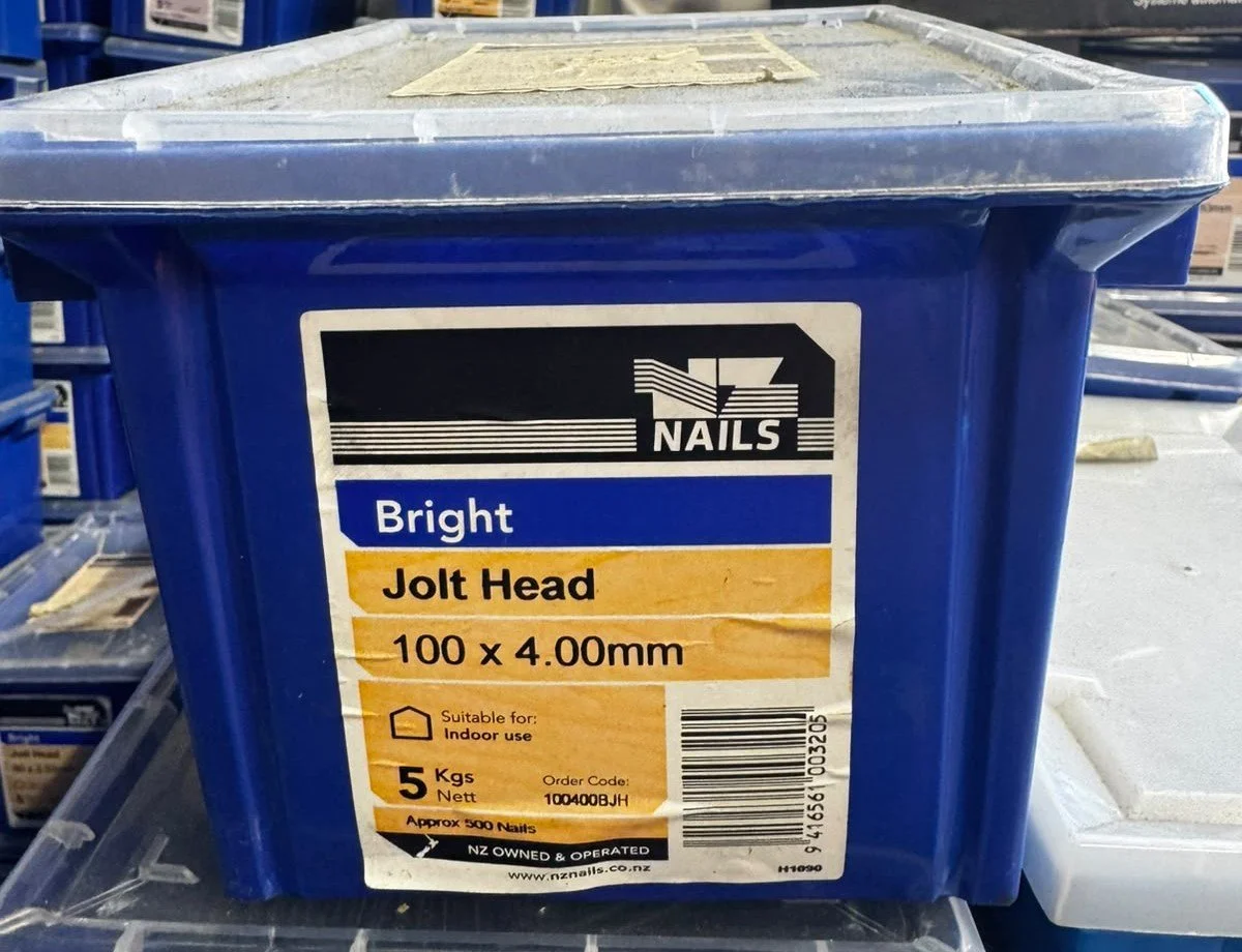 100x4mm Bright Jolt head Nail 5kg