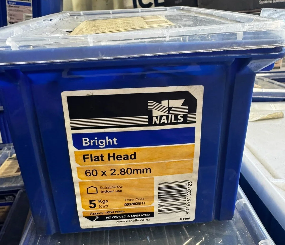 60x2.80mm Bright Flat Head Nails 5kg