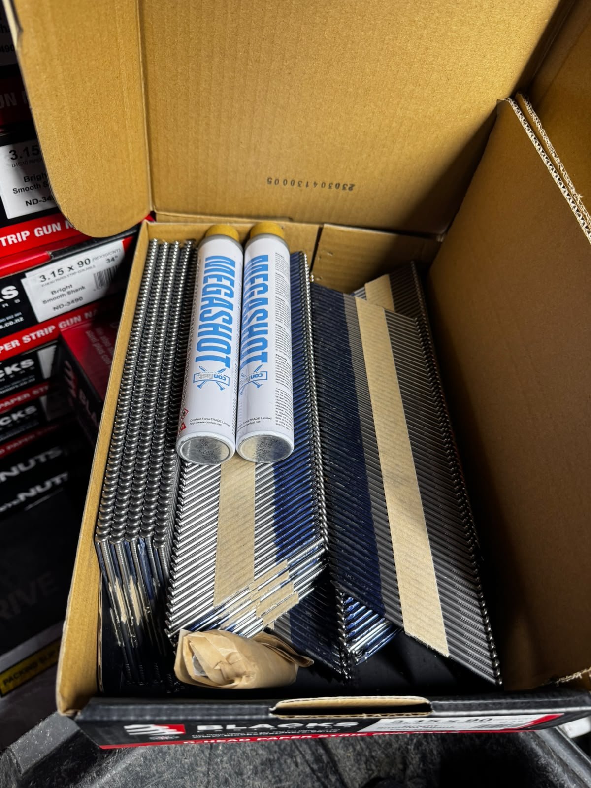 90x3.15 Bright Framing Nails 3000 pack