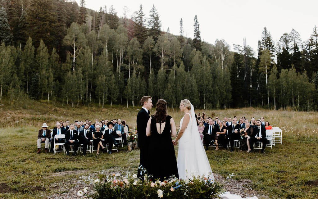 A Chic, Timeless All-Black Wedding at The Benchmark 