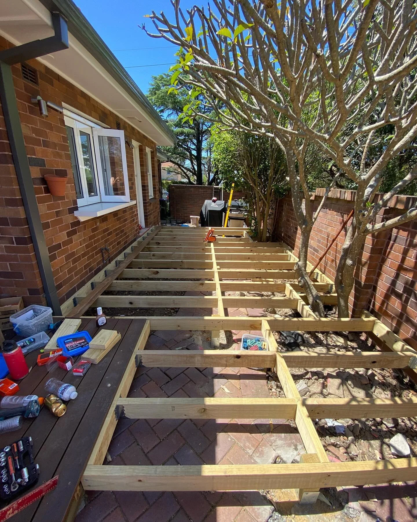 Framing 95% done at Cronulla job