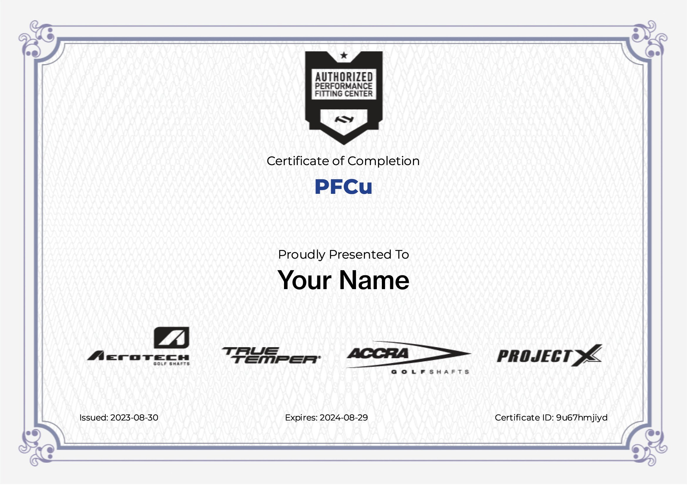 Accra training module certificate