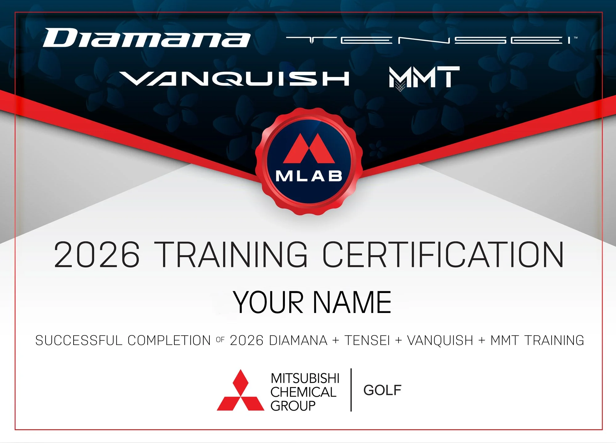 Mitsubishi Golf training module certificate