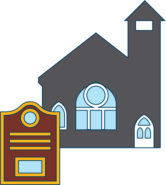 historic town buildings