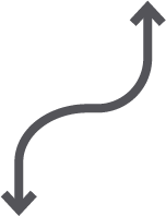 arrow connecting two ideas