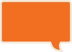 orange speech bubble