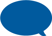 blue speech bubble