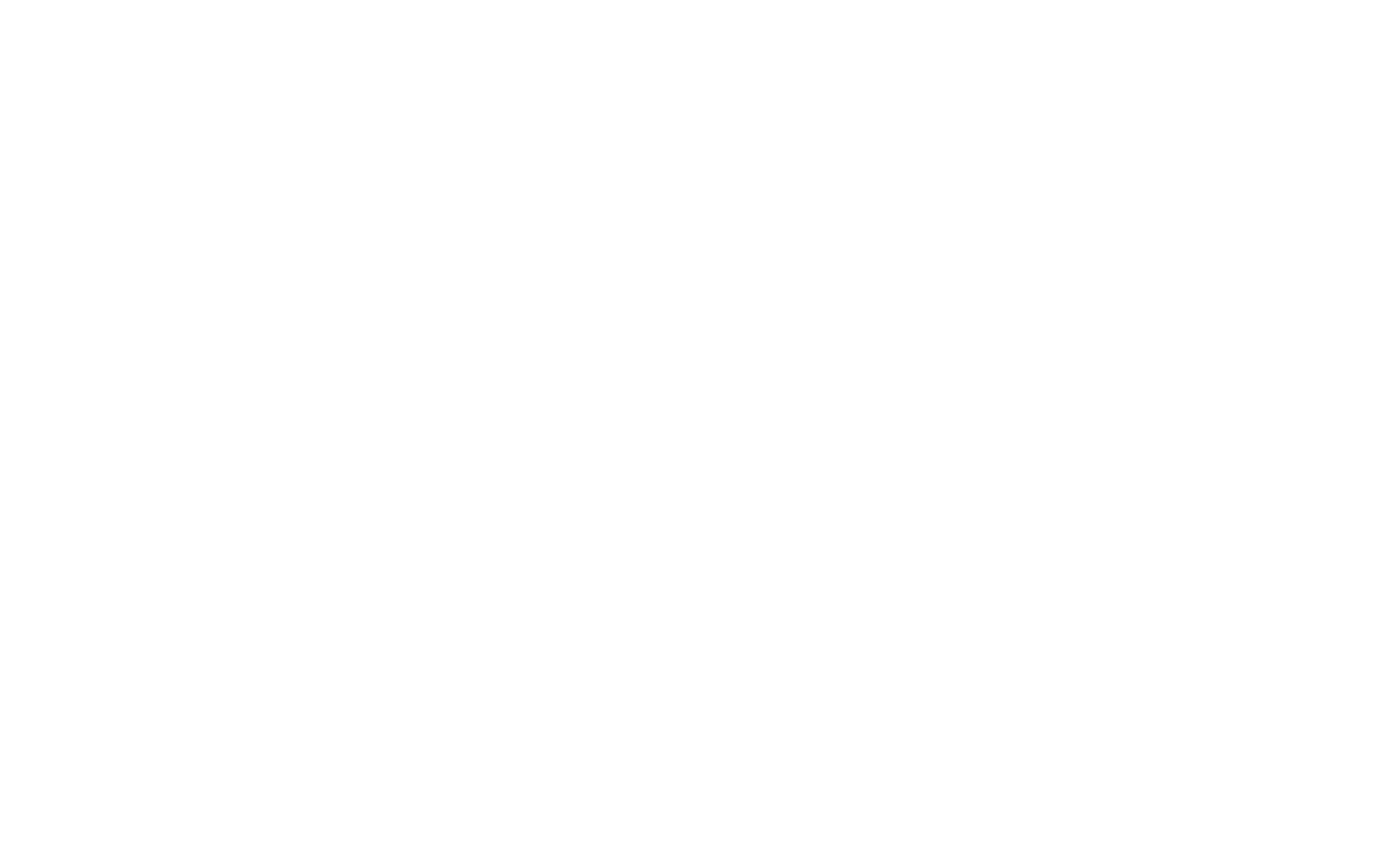 Animated white pointer arrow that points downward, urging the user to scroll down the page.