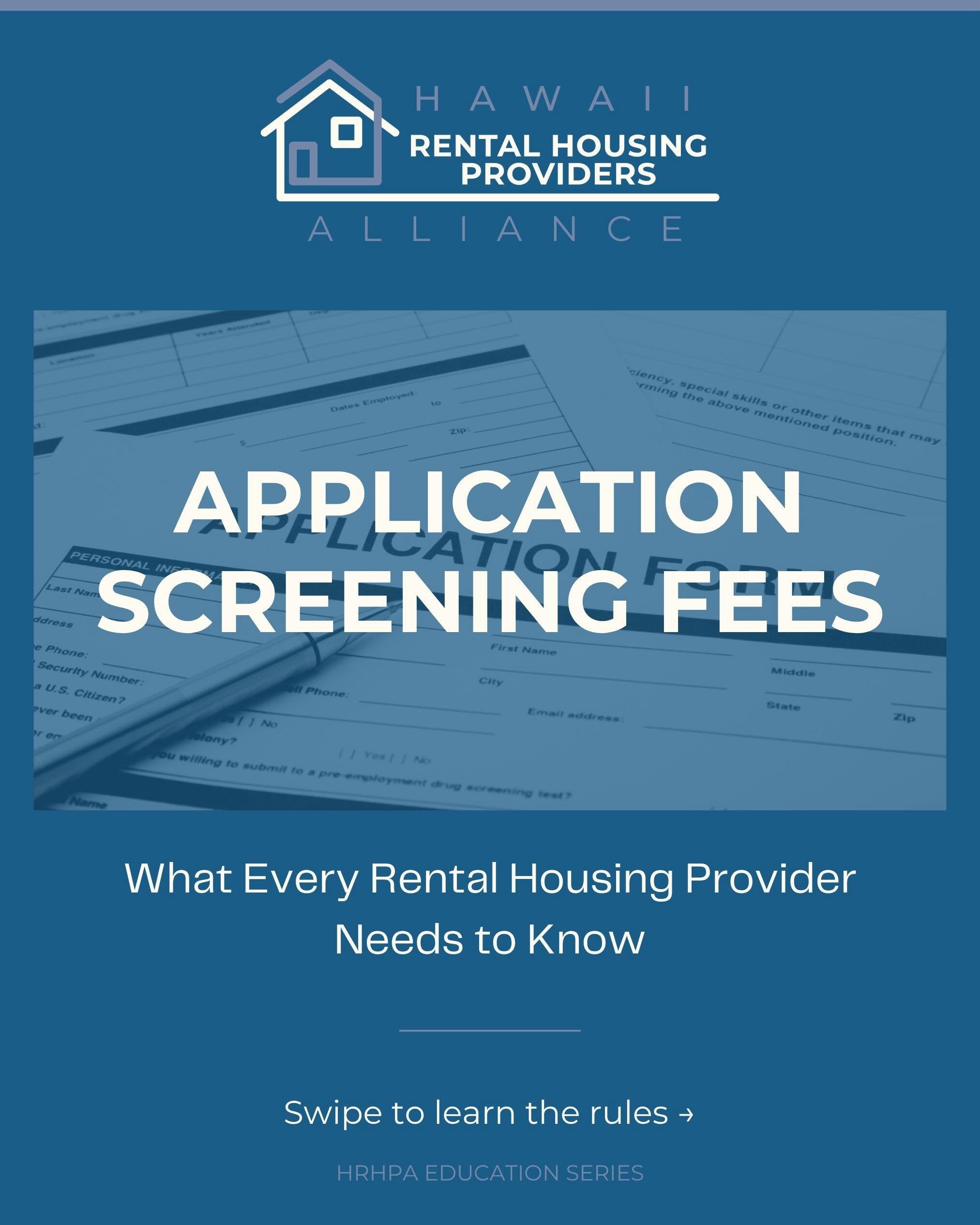 You may charge an application fee for all adult/emancipated applicants, but do you know what happens when a screening or report costs less than the amount collected? Under HRS &sect; 521-46, the unused portion goes back to the applicant. Swipe throug