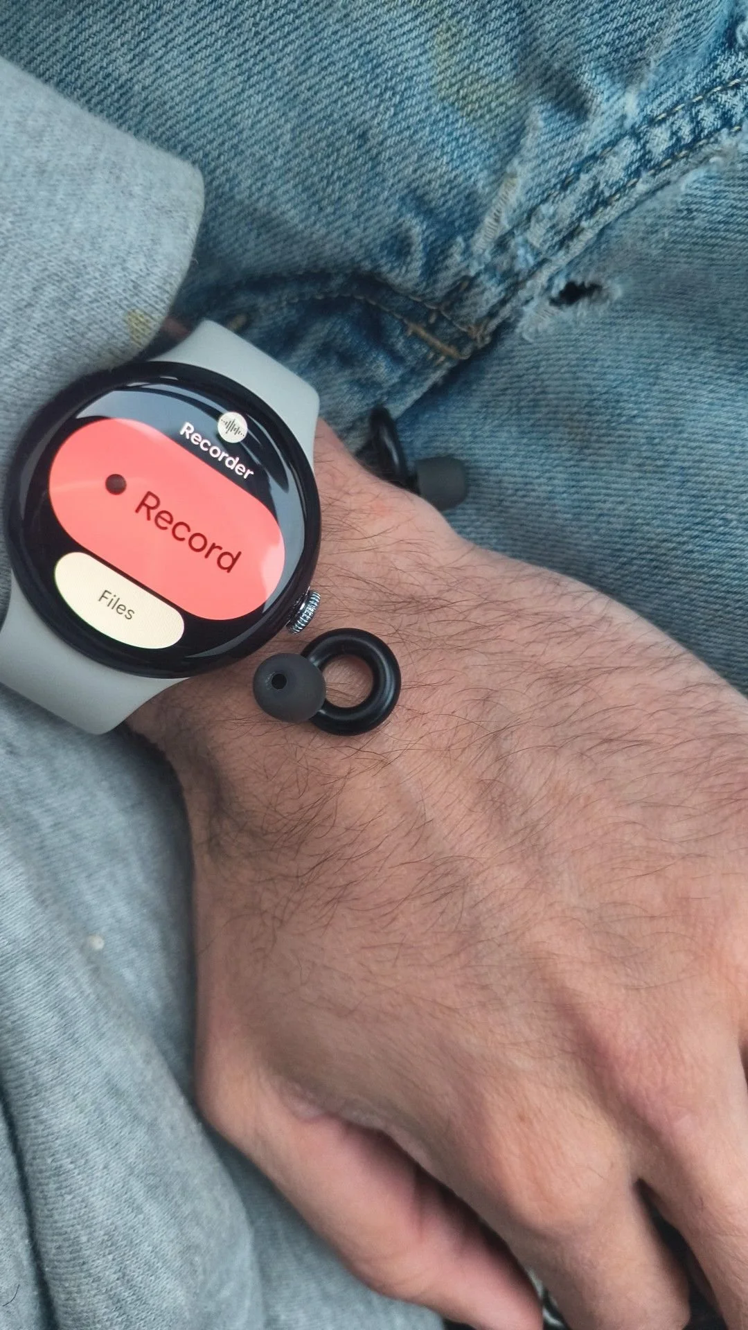 When little man had a doctor's appointment but your tired of listening to the bull shit so you go out but a smart watch to record voice and some ear plugs... You can lie to yourself from now on