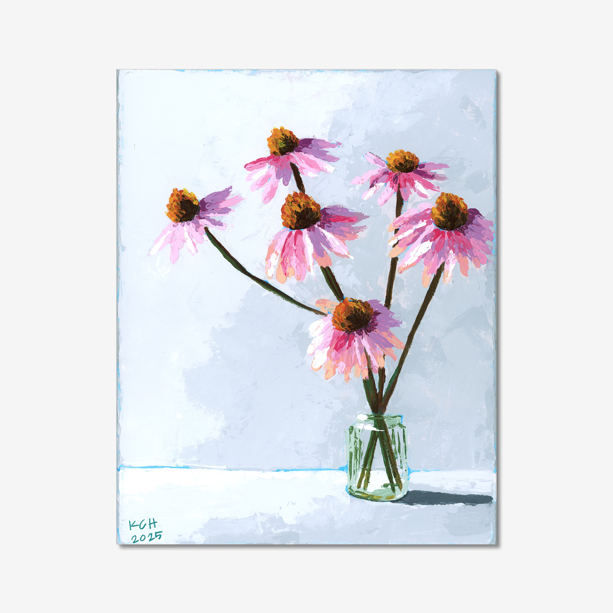 Cone flowers in vase
