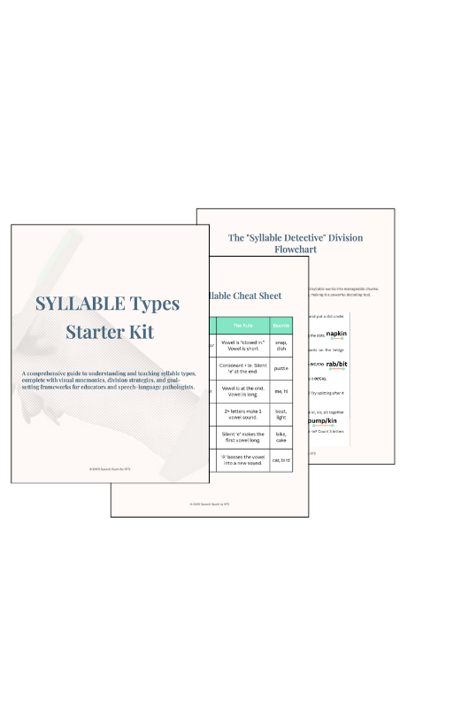 Syllable Types Starter Kit