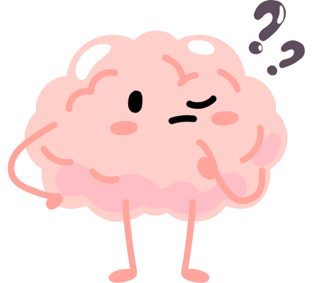 A brain deep in thought