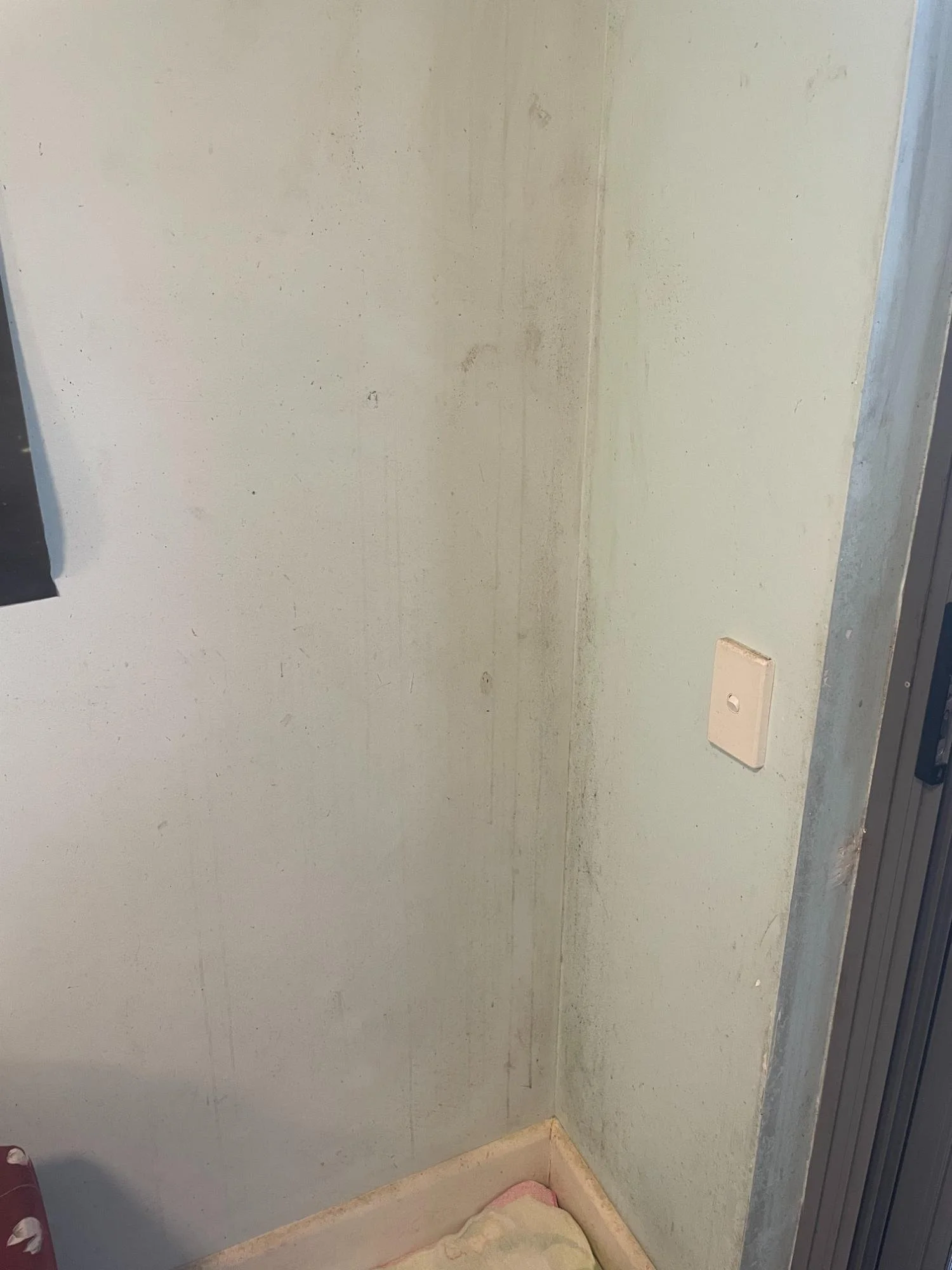 Bedroom wall before deep cleaning by Kat Clean Sydney, NSW