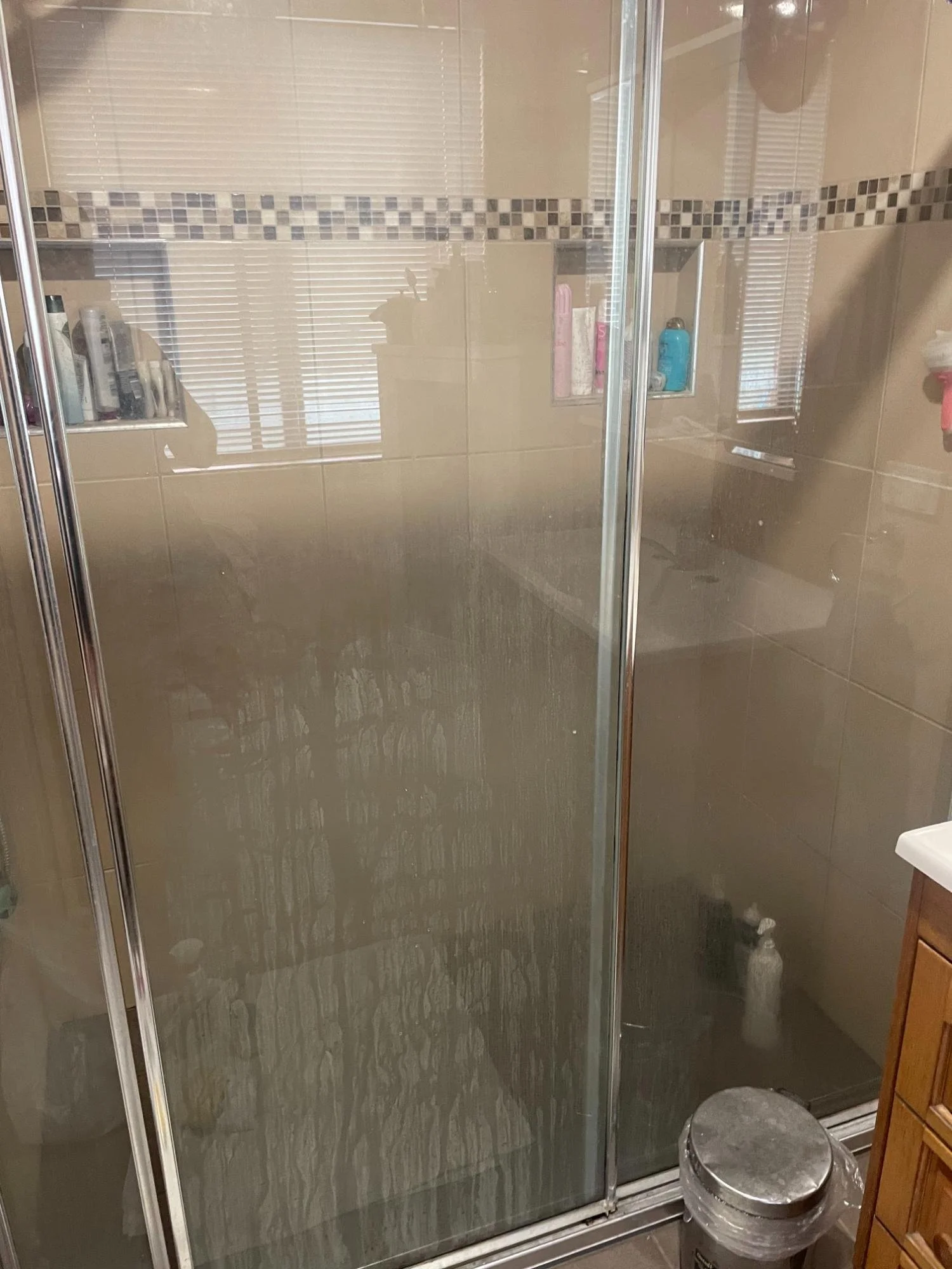 Shower before deep cleaning by Kat Clean Sydney, NSW