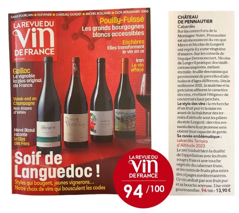 Le vin Château de Pennautier noté 94/100