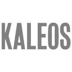 The word 'KALEOS' written in bold black letters on a white background.