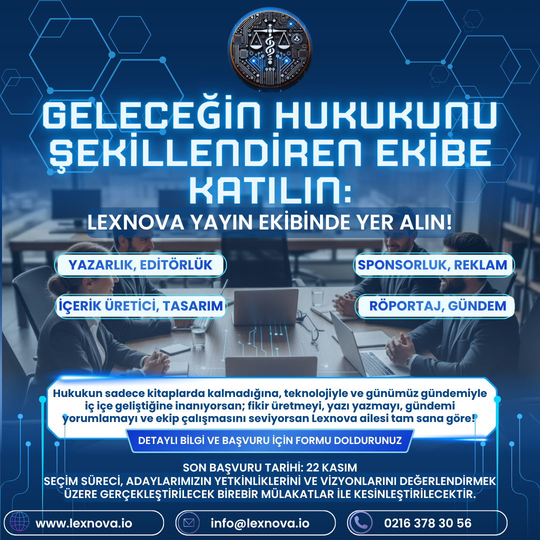LEXNOVA BAŞVURU DUYURUSU